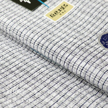 画像をギャラリービューアに読み込む, 洗える着物 阿波しじら 格子模様【白地に鉄紺童子格子】No,80 女性用 13m しじら織 夏着物 ゆかた 木綿 フルオーダー お仕立て 普段着 湯通し済み 着付け 着物 浴衣 和装 日本製 レディース