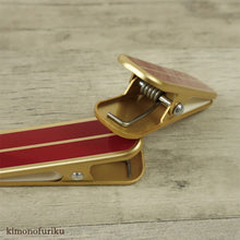画像をギャラリービューアに読み込む, 【着物用クリップ(赤)3本セット大サイズ】着付けクリップ/和装小物/日本製/着付け小物/仮止め/裾押さえ/和服/着付教室/衿/襟/ハンディクリップ ハンディクリップ 大 着物 和装 着付け 衿止め 衿留め クリップ 【TT】