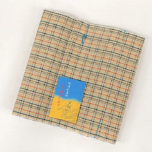 画像をギャラリービューアに読み込む, 洗える着物 阿波しじら【生成地に紺黒オレンジ格子】 No,85 女性用 13m しじら織 反物 夏着物 単衣着物 ゆかた 木綿 フルオーダー お仕立て 普段着 湯通し済み 着付け 着物 浴衣 和装 レディース 家庭洗濯可 クリーム色 ベージュ