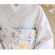 画像をギャラリービューアに読み込む, 洗える着物 阿波しじら 【生成地にかすり縞】 13m しじら織 No,90 しじら織 反物 夏着物 単衣着物 ゆかた 木綿 フルオーダー お仕立て 普段着 湯通し済み 着付け 着物 浴衣 和装 レディース メンズ 家庭洗濯可 白 ホワイト