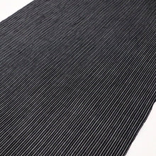 画像をギャラリービューアに読み込む, 反物 夏着物『本場小千谷ちぢみ』縞 キングサイズ カジュアル 普段着 黒白 麻 きもの 和装 反B2-6