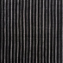 画像をギャラリービューアに読み込む, 反物 夏着物『本場小千谷ちぢみ』縞 キングサイズ カジュアル 普段着 黒白 麻 きもの 和装 反B2-6
