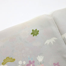 画像をギャラリービューアに読み込む, 仮絵羽 訪問着 『吉澤織物』 友禅 霞に古典花 フォーマル 略礼装 グレー 灰色 袷正絹着物 きもの 和装 HH3-31