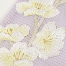 画像をギャラリービューアに読み込む, 夏着物 仮絵羽 訪問着 極上刺繍 絽 涼やか花々模様 フォーマル略礼装 灰藤 正絹着物 きもの 和装 HP5-11