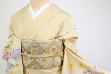 画像をギャラリービューアに読み込む, 仮絵羽 訪問着 『阿部佳雪』 十日町友禅作家 桜の花 フォーマル 略礼装 袷正絹着物 和装 きもの HY3-25