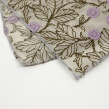 画像をギャラリービューアに読み込む, 刺繍ボタニカルレース半衿 全2色 モダン 日本製 イエロー パープル 大人 かわいい おしゃれ 小紋 春夏秋冬 着付け レース 半襟 和装小物