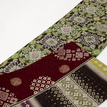 画像をギャラリービューアに読み込む, 【新品】『召しませ花』半幅帯 リバーシブル コモンタイム ボルドー カジュアル きもの 和装 BC2-7