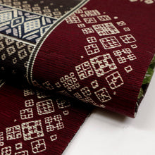 画像をギャラリービューアに読み込む, 【新品】『召しませ花』半幅帯 リバーシブル コモンタイム ボルドー カジュアル きもの 和装 BC2-7