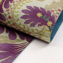 画像をギャラリービューアに読み込む, 【新品】『召しませ花』半幅帯 リバーシブル ペイズリー 淡灰×水色 カジュアル きもの 和装 BP10-2