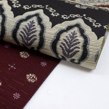 画像をギャラリービューアに読み込む, 【新品】『召しませ花』半幅帯 リバーシブル モロッカン×花葉 深赤 カジュアル きもの 和装 BP10-6