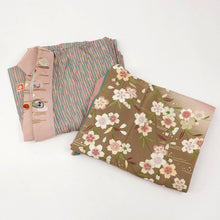 画像をギャラリービューアに読み込む, 【中古】訪問着+襦袢セット『花井幸子』彩り揺れる桜模様 フォーマル 略礼装 ピンク 身丈159.5cm 裄丈66.5cm 袷正絹着物 HC2-37