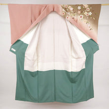 画像をギャラリービューアに読み込む, 【中古】訪問着+襦袢セット『花井幸子』彩り揺れる桜模様 フォーマル 略礼装 ピンク 身丈159.5cm 裄丈66.5cm 袷正絹着物 HC2-37