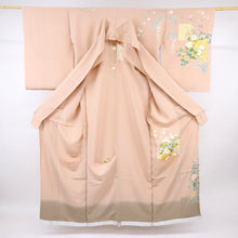 画像をギャラリービューアに読み込む, 【仮絵羽】訪問着 色紙に咲き誇る花々文 作家物 ピンク フォーマル 準礼装 和装 袷正絹着物 HM4-3