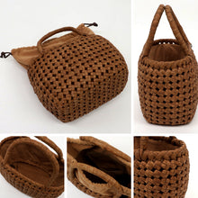 画像をギャラリービューアに読み込む, カゴバッグ 山葡萄 type.C おしゃれ バッグ 石畳 花編み 天然素材 山ぶどう 内布付き バック ポケット 普段づかい オールシーズン 柿渋 浴衣 着物 洋服 和装小物