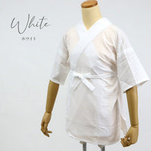 画像をギャラリービューアに読み込む, オリジナル商品*半襦袢 高島ちぢみ 2色 白 紫 Mサイズ Lサイズ LLサイズ 着物・浴衣兼用 半衿 えもん抜き 紐付き 夏向け 筒袖 和装肌着 M L 2L ホワイト きもの下 ゆかた下 レディース 肌着 着付小物 和装 着物 浴衣 和装小物