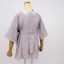 画像をギャラリービューアに読み込む, オリジナル商品*半襦袢 高島ちぢみ 2色 白 紫 Mサイズ Lサイズ LLサイズ 着物・浴衣兼用 半衿 えもん抜き 紐付き 夏向け 筒袖 和装肌着 M L 2L ホワイト きもの下 ゆかた下 レディース 肌着 着付小物 和装 着物 浴衣 和装小物