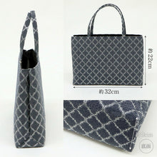 画像をギャラリービューアに読み込む, 和装トートバッグ モロッカン柄 華千年 全4色 老舗 井登美 京都 フォーマル かばん 日本製 上品 緑 ブルーピンク ネイビー 着物 お稽古 卒業式 入学式 結婚式 サブバッグ バック 手提げ 着付け道具 和装小物 K22-9