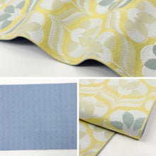 画像をギャラリービューアに読み込む, フラワー 半幅帯 北欧テイスト 全3柄 リバーシブル チェック模様 長さ4m モダン おしゃれ 小袋帯 半巾帯 ポリエステル100%