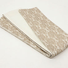 画像をギャラリービューアに読み込む, 【新品】 フラワーレース 麻半幅帯 モダン 本麻 長さ400cm 帯巾17cm 半巾帯 by6-15 ba6-14