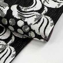 画像をギャラリービューアに読み込む, 新品 半幅帯 『oluza』葡萄唐草 波矢絣 ブラック リバーシブル 長さ440cm 帯巾16.5cm ポリエステル 半巾帯 細帯 和装小物 きもの カジュアル 街着 お稽古着 普段着物 洗濯OK 浴衣 小紋