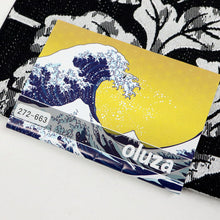 画像をギャラリービューアに読み込む, 新品 半幅帯 『oluza』葡萄唐草 波矢絣 ブラック リバーシブル 長さ440cm 帯巾16.5cm ポリエステル 半巾帯 細帯 和装小物 きもの カジュアル 街着 お稽古着 普段着物 洗濯OK 浴衣 小紋