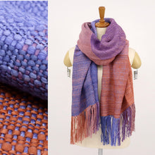 画像をギャラリービューアに読み込む, 真綿まとうショール 『グラデーション』 老舗ブランド 奥順謹製 結城紬 2024年 高級 大判 ショール ストール 絹100% 和装 洋装 着物 小紋 訪問着 着付け 羽織 着物コート 着物防寒 春 夏 秋 冬 通年 着物ショール 道中着 和装小物 プレゼント 誕生日 敬老 クリスマス【IT】K24-79