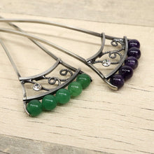 画像をギャラリービューアに読み込む, 天然石かんざし 花しおり 2色 簪 かんざし 5連ビーズ 髪飾り イチョウ型 ラインストーン フォーマル カジュアル 礼装 普段着 訪問着 紬 着物 ドレス 着付け 和装小物 大原商店【OS】1171-1055-030/1171-1055-020翡翠