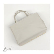 画像をギャラリービューアに読み込む, 【和装バッグ 西陣帯地 幅広タイプ】 全4色 万里小路 京都 フォーマル かばん モダン マチ大きめ 日本製 上品 ホワイト ゴールド パープル 着物 お稽古 卒業式 入学式 結婚式 トートバッグ サブバッグ バック 手提げ 着付け道具 和装小物