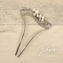 画像をギャラリービューアに読み込む, パールとストーンのかんざし 2色 花唐草 簪 かんざし パール 髪飾り イチョウ型 銀杏 ラインストーン ゴールド シルバー フォーマル 礼装 訪問着 着物 ドレス 結婚式 洋装 着付け 和装小物【IT】M15-014S M15-014G
