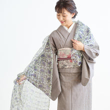 画像をギャラリービューアに読み込む, きものギャラリー凛 シルク オーガンジー ショール 葡萄花唐草 透け感 薄手 春 夏 ショール ストール インド製 風除け 和装 洋装 着物 小紋 訪問着 着付け 羽織 着物防寒 冬用 着物ショール 道中着 和装小物 プレゼント 誕生日 敬老