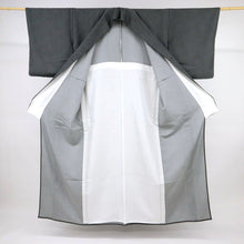 画像をギャラリービューアに読み込む, 【新品】長尺 単衣 江戸小紋 青海鮫 黒 丹後ちりめん カジュアル 身丈168cm 裄丈67cm 正絹着物 KB5-8