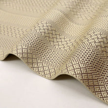 画像をギャラリービューアに読み込む, 【中古】本場筑前秋月 博多帯『小森久』幾何学 本草木染 カジュアル 白茶 長さ416.5cm 帯巾31cm 正絹着物 NY3-1