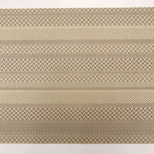 画像をギャラリービューアに読み込む, 【中古】本場筑前秋月 博多帯『小森久』幾何学 本草木染 カジュアル 白茶 長さ416.5cm 帯巾31cm 正絹着物 NY3-1