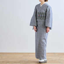 画像をギャラリービューアに読み込む, 洗える着物 阿波しじら 【檳榔子黒】 No,125 女性用 13m しじら織 夏着物 ゆかた 木綿 フルオーダー お仕立て 普段着 湯通し済み 着付け 着物 浴衣 和装 日本製 レディース