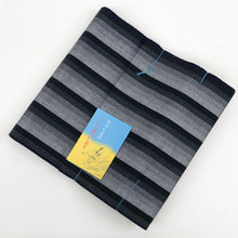 画像をギャラリービューアに読み込む, 洗える着物 阿波しじら 【源氏鼠の濃淡鰹縞】 13m 女性用 しじら織 反物 夏着物 単衣着物 ゆかた 木綿 フルオーダー お仕立て 普段着 湯通し済み 着付け 着物 浴衣 和装 レディース 家庭洗濯可 No,A8