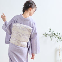 画像をギャラリービューアに読み込む, 洗える着物 阿波しじら 無地【藤】13m 女性用 紫 しじら織 夏着物 ゆかた 木綿 フルオーダー お仕立て 普段着 湯通し済み 着付け 着物 浴衣 和装 日本製 レディース