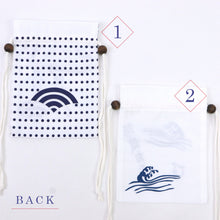 画像をギャラリービューアに読み込む, 【阿波踊り 巾着 郷土品】お土産 海外 夏祭り 郷土 着物 浴衣 踊り 手提げ バック 男性 女性 徳島 ポーチ プレゼント 玉つき 手ぬぐい【MS】【TT】