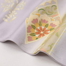 画像をギャラリービューアに読み込む, 【仮絵羽】色留袖 重ね菱に華やぎの唐花模様 フォーマル 準礼装 パープル 紫 和装 袷正絹着物 SP12-8