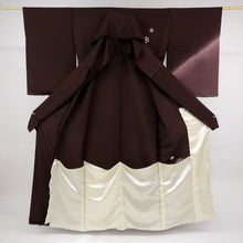 画像をギャラリービューアに読み込む, 【新品】仮絵羽 刺繍 付下げ 唐花宝相華模様 フォーマル 略礼装 無紋 ボルドー ワインレッド 和装きもの 袷正絹着物 SP2-9