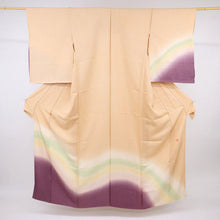 画像をギャラリービューアに読み込む, 【仮絵羽】付下げ 作家物 木目にはんなりぼかし 洗柿色 フォーマル 略礼装 和装 袷正絹着物 SY4-1