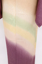 画像をギャラリービューアに読み込む, 【仮絵羽】付下げ 作家物 木目にはんなりぼかし 洗柿色 フォーマル 略礼装 和装 袷正絹着物 SY4-1