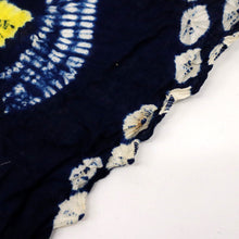 画像をギャラリービューアに読み込む, 浴衣反物 手しぼり 『有松鳴海絞』流線花模様 カジュアル 紺ネイビー 木綿 夏着物 お仕立て可 和装 絞り きもの 反24-252 古反