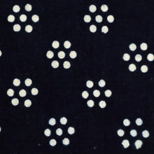 画像をギャラリービューアに読み込む, 印花布 反物 型染め花模様 中国藍染 濃紺 長さ10.1m 反巾37.5cm カジュアル お仕立て可 和装 きもの 木綿着物 反24-291