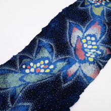 画像をギャラリービューアに読み込む, 浴衣反物『有松鳴海志ぼり』クレマチス花模様 濃紺 木綿 カジュアル 夏着物 お仕立て可 和装 絞り きもの 反25-102