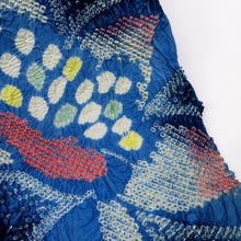 画像をギャラリービューアに読み込む, 浴衣反物『有松鳴海志ぼり』クレマチス花模様 濃紺 木綿 カジュアル 夏着物 お仕立て可 和装 絞り きもの 反25-102