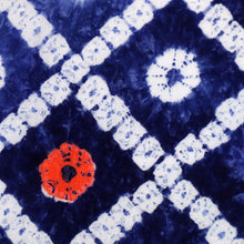 画像をギャラリービューアに読み込む, しぼり 浴衣反物 斜め格子 青紫色 木綿 長さ11.7m 反巾37cm カジュアル お仕立可 夏着物 反25-144