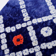 画像をギャラリービューアに読み込む, しぼり 浴衣反物 斜め格子 青紫色 木綿 長さ11.7m 反巾37cm カジュアル お仕立可 夏着物 反25-144