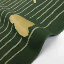 画像をギャラリービューアに読み込む, 浴衣反物 ブランド『ツモリチサト』縞に蜻蛉 緑 木綿 夏着物 反巾38cm 長さ12m カジュアル 普段着 お仕立て可 反25-160