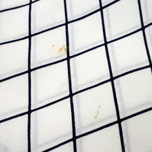 画像をギャラリービューアに読み込む, 竺仙 浴衣反物 注染 格子に花模様 コーマ地白 木綿 夏着物 長さ11.9m 反巾36.5cm カジュアル 普段着 お仕立て可 反25-165