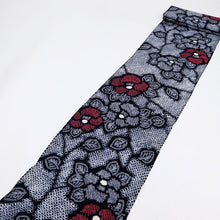画像をギャラリービューアに読み込む, 手しぼり 浴衣反物 つばきの花模様 紺 木綿 反巾34.5cm 長さ11.3m カジュアル お仕立可 夏着物 反25-175